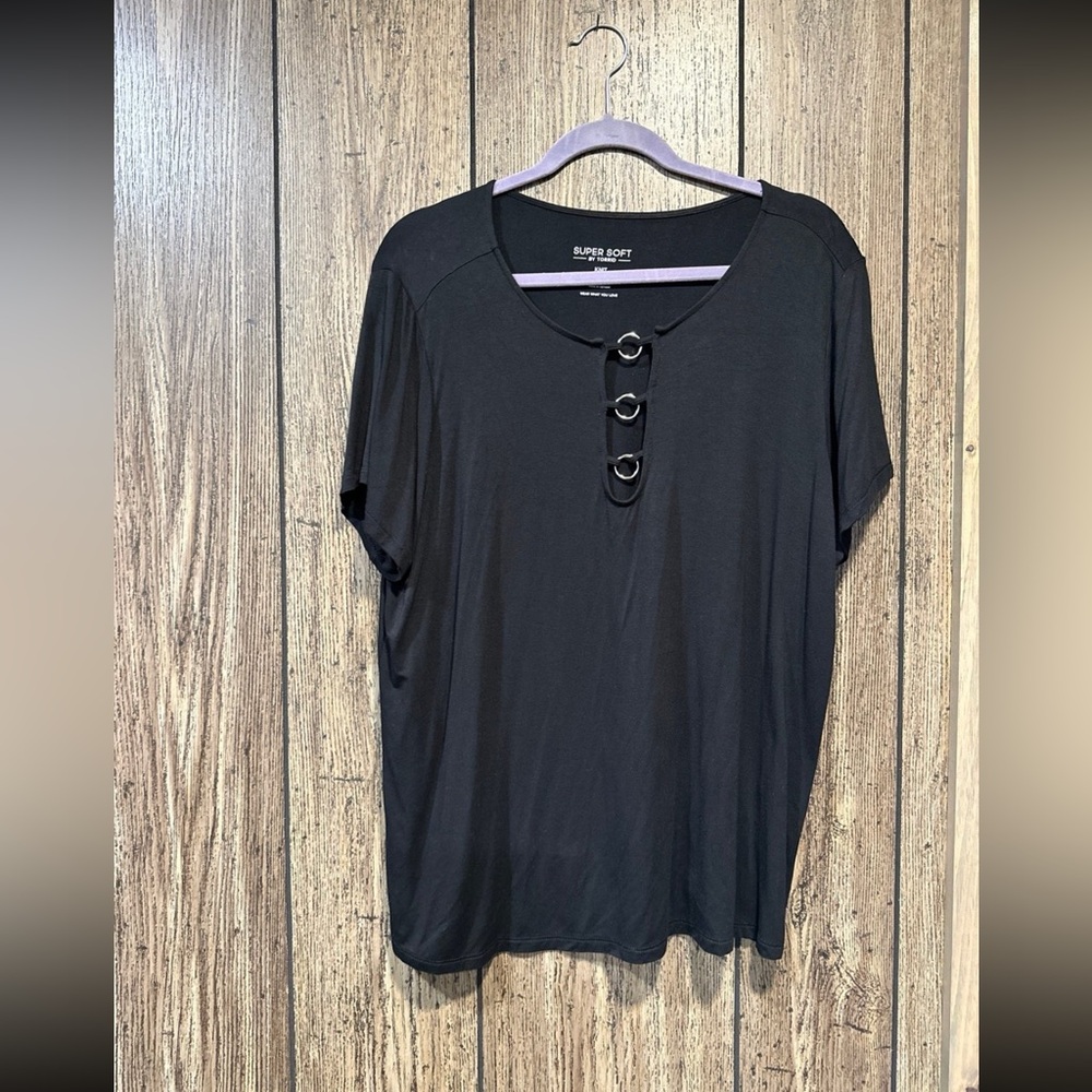 Torrid Super Soft Crew Neck O-Ring Fitted Tee